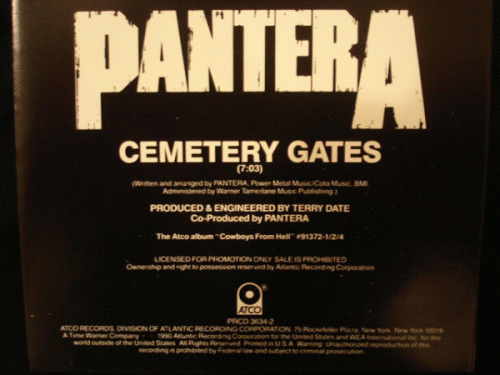 Pantera : Cemetery Gates